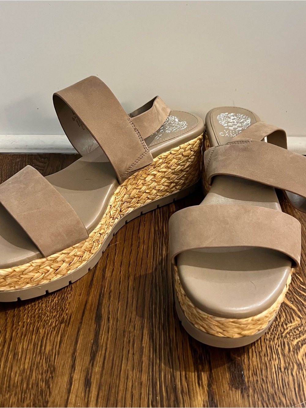 Taupe Platform Espadrille Sandals - Vince Camuto